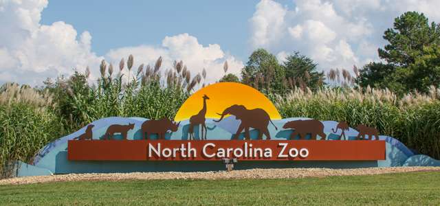 North Carolina Zoo Entrance Sign