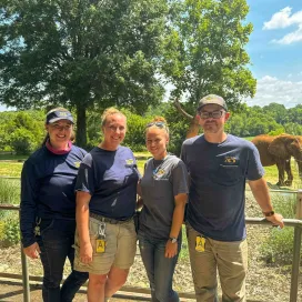 Zookeeper Appreciation Week continues! Our zookeepers here at the North Carolina Zoo are truly like no other! 💚
Our elephant team works tirelessly caring for our 6️⃣ elephants here at the Zoo! That’s over 50,000 lbs ‼️ of elephant!! Join us in celebrating these amazing individuals who make a huge impact on our elephants’ lives by providing world class care! 🐘
🐻 The Northwoods keeper team encompasses the red wolves, grizzly & black bears, bison, and elk! Our Northwoods team works hard to support and conserve the critically endangered red wolf, by caring for one of the largest red wolf breeding programs in the country! Thank them for supporting the preservation and conservation of these amazing animals! 🐺 🌲
Drop a “❤️” to show your support and appreciation for their tireless efforts. Don’t forget, if you want to take your appreciation to the next level of our keepers and the animals under their care, check out our pinned post on Facebook with wishlist items! 👀 🎁