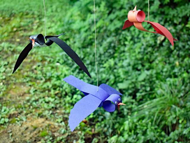 Bird mobile craft